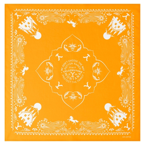 BANDANA-18 YELLOWSTONE- yellow- Größe 56x56cm