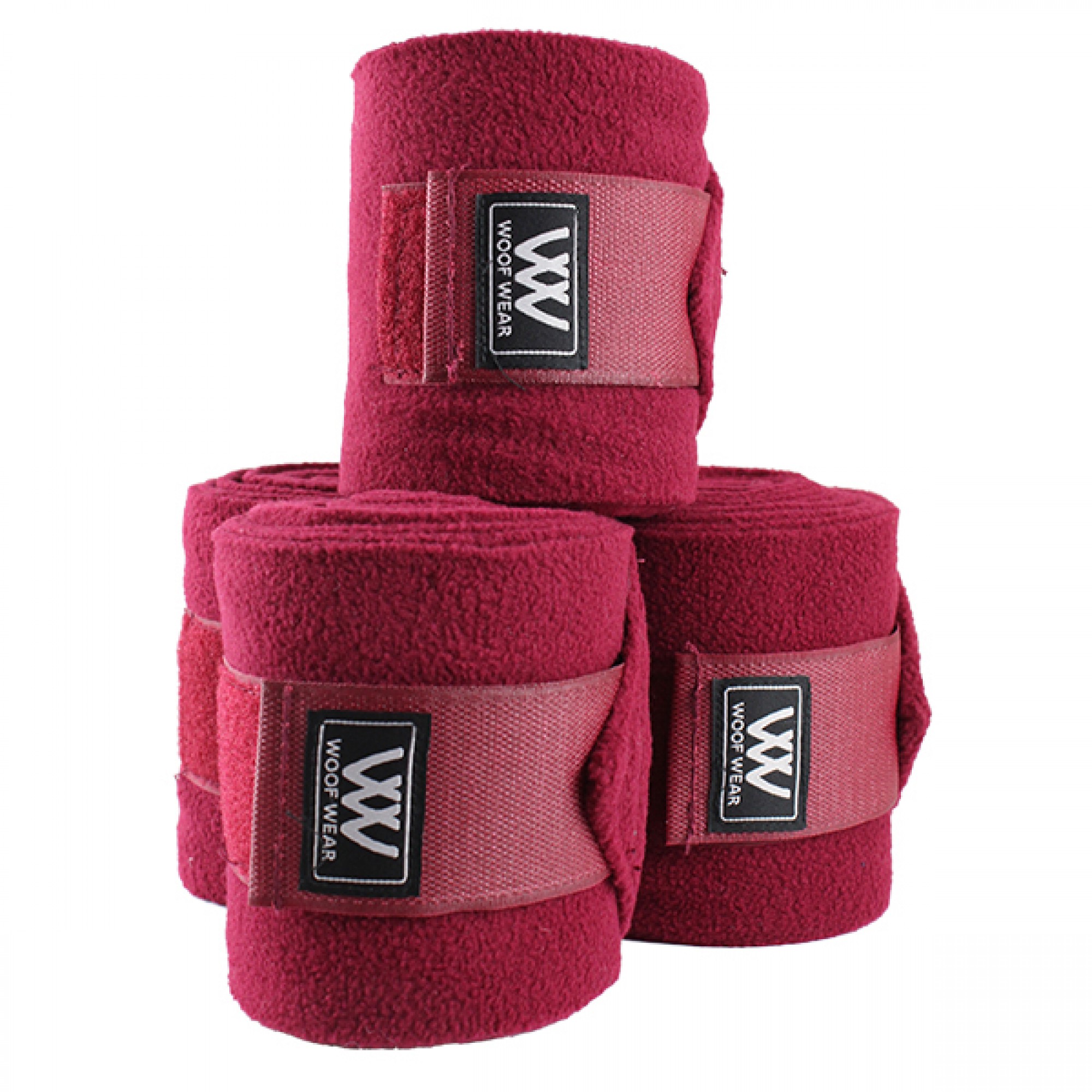 Fleece Bandages / Polo Bandages, claret