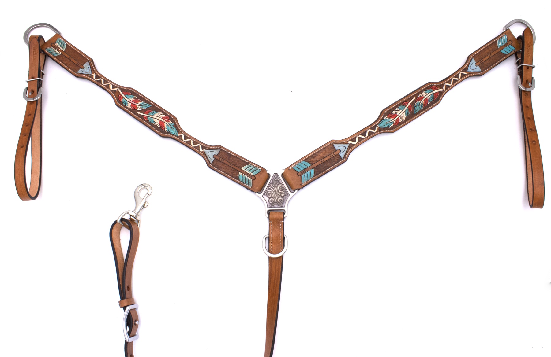 Show western breastplate feather and arrow look
