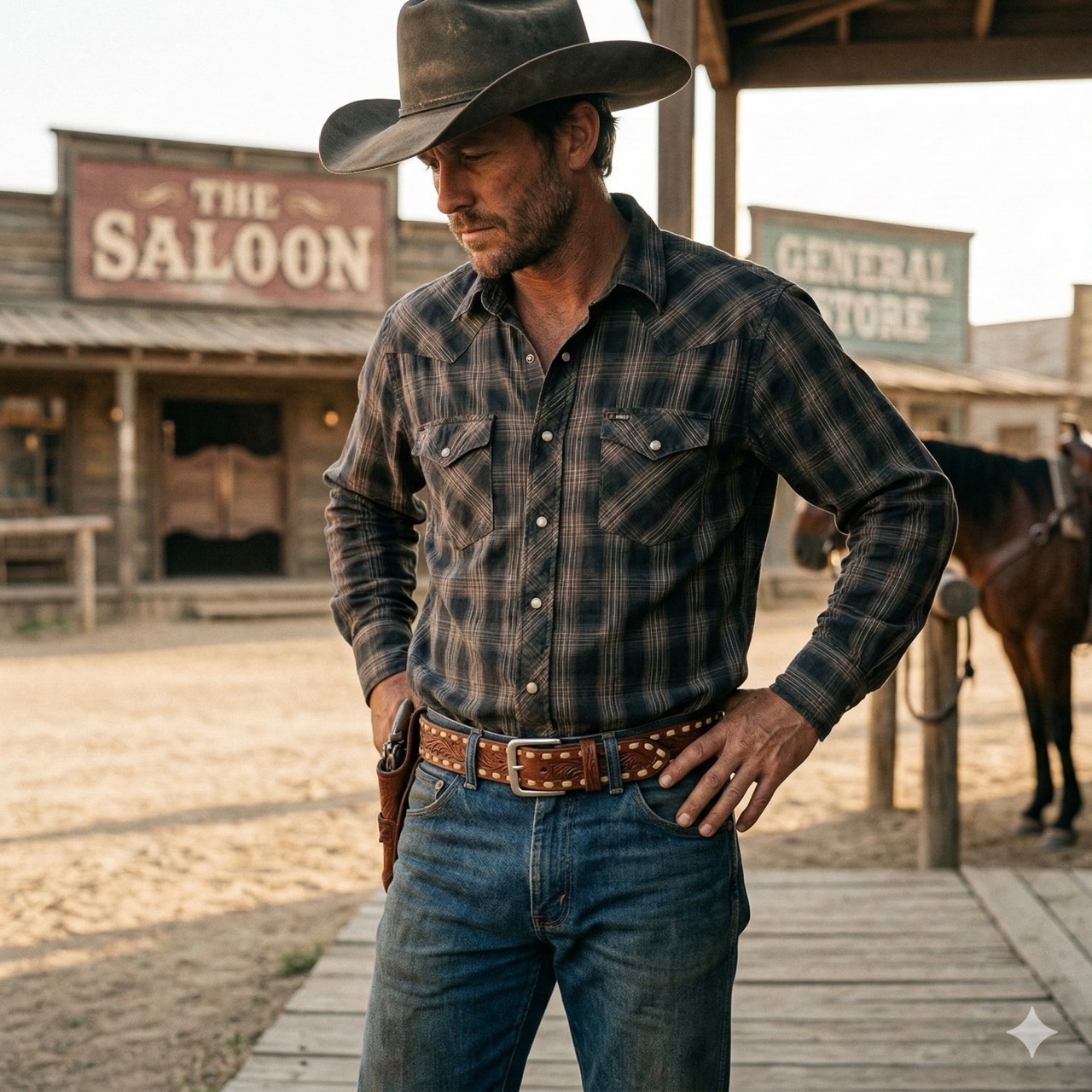 Westernový pásek "Keoma