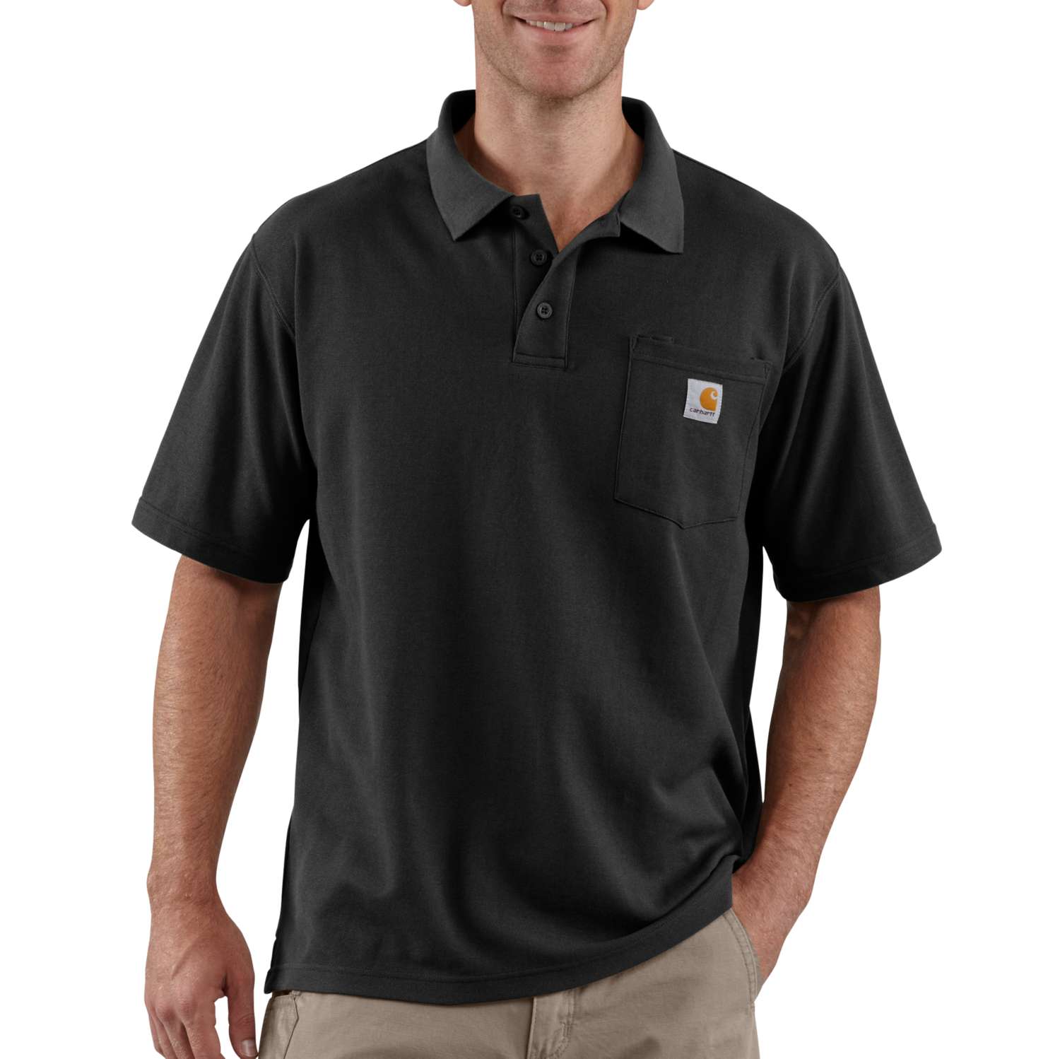 Stain-resistant men's polo in original fit