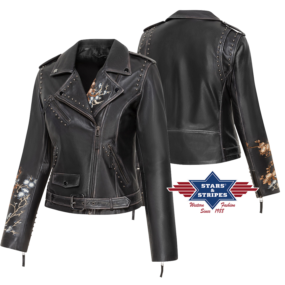 Leather jacket MABEL