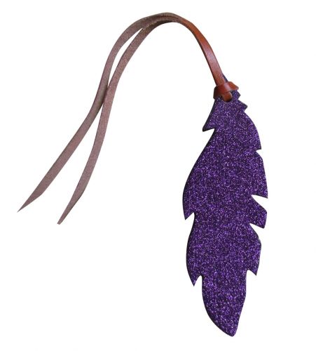 Leder-Feder Glitzer, Türkis, pink, lila