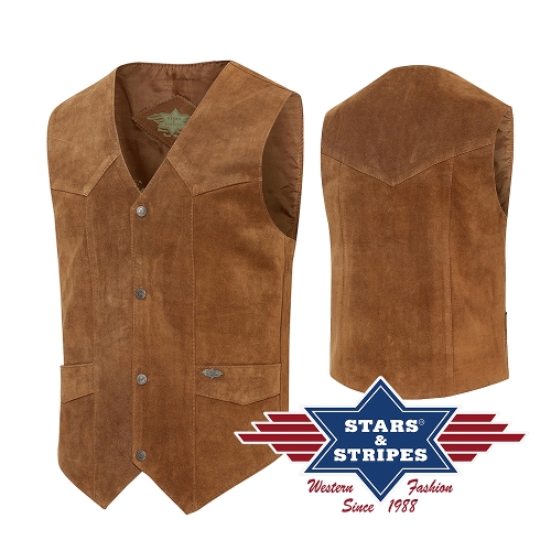 Western waistcoat ALABAMA BROWN