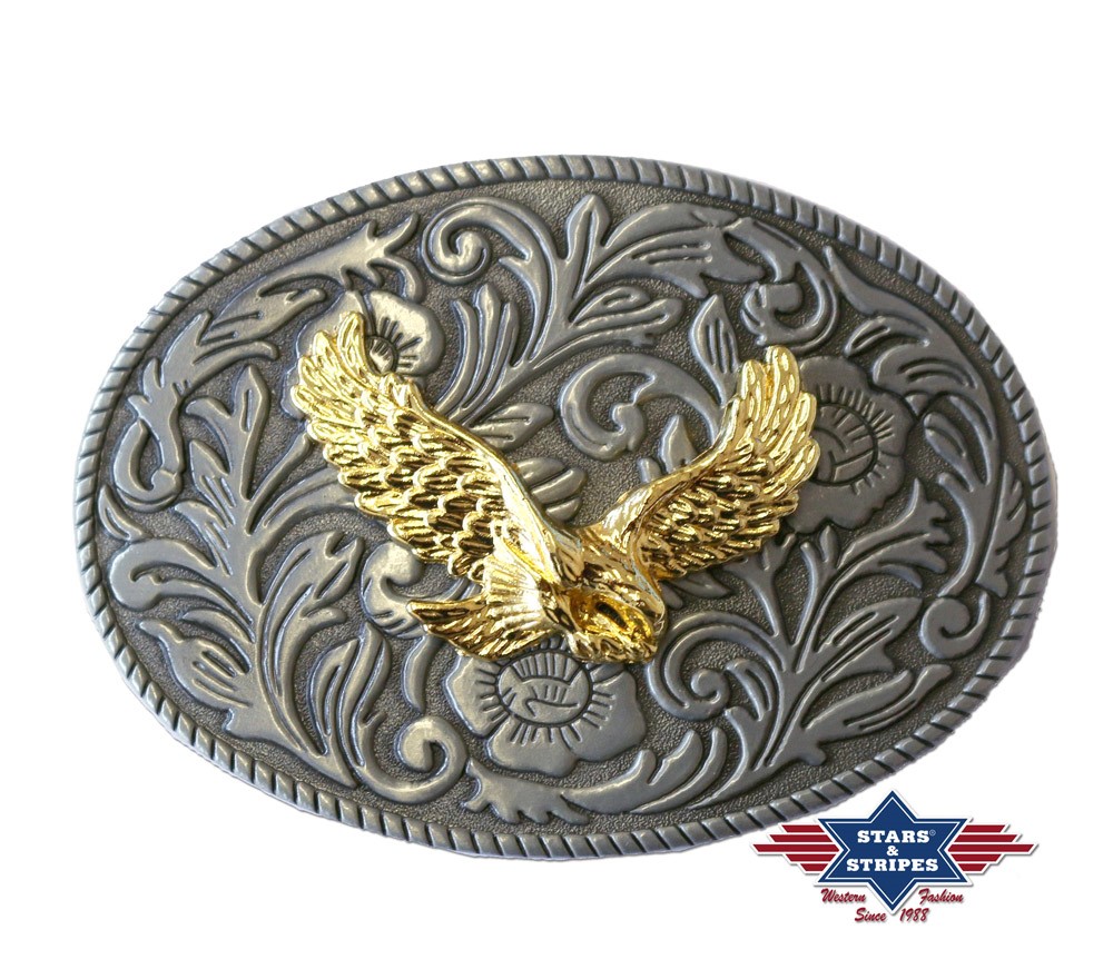 Western Buckle Belt Buckle Golden Eagle