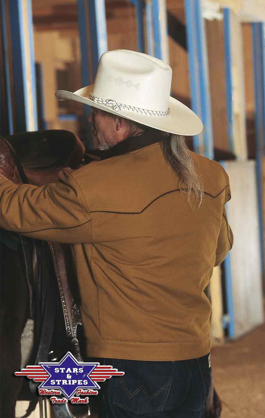 Range Rider Western Western Canvasjacke RANGE RIDER, braun, Gr. L