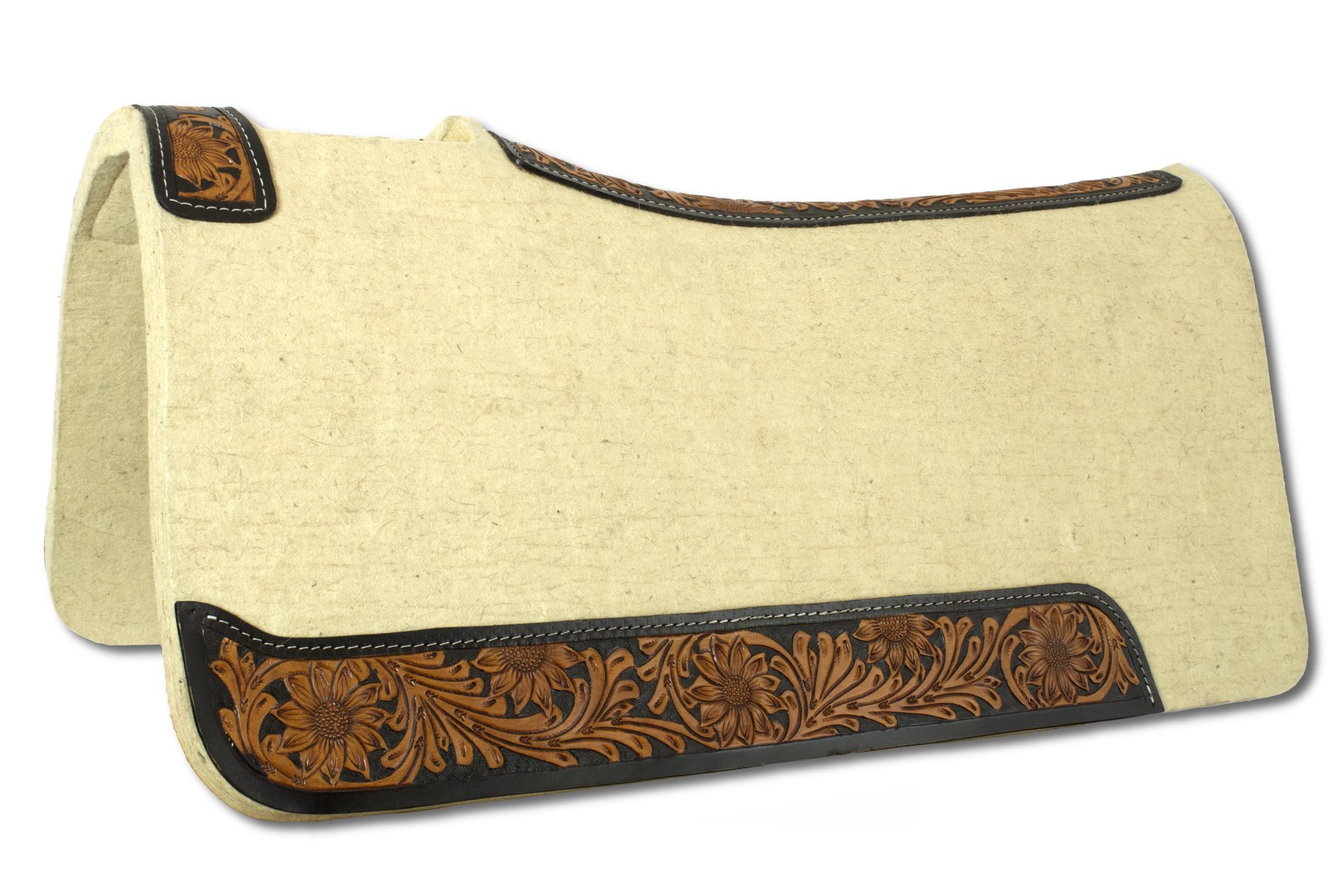 Show Westernpad Wollfilz mit Punzierung square LP-WOOL 100