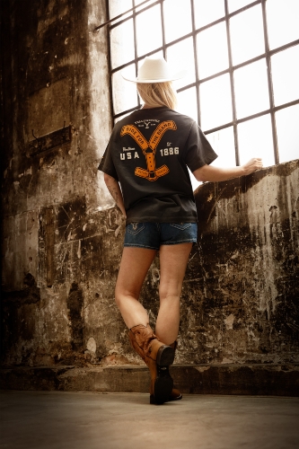 Tričko YELLOWSTONE RIDE for the Brand anthracite