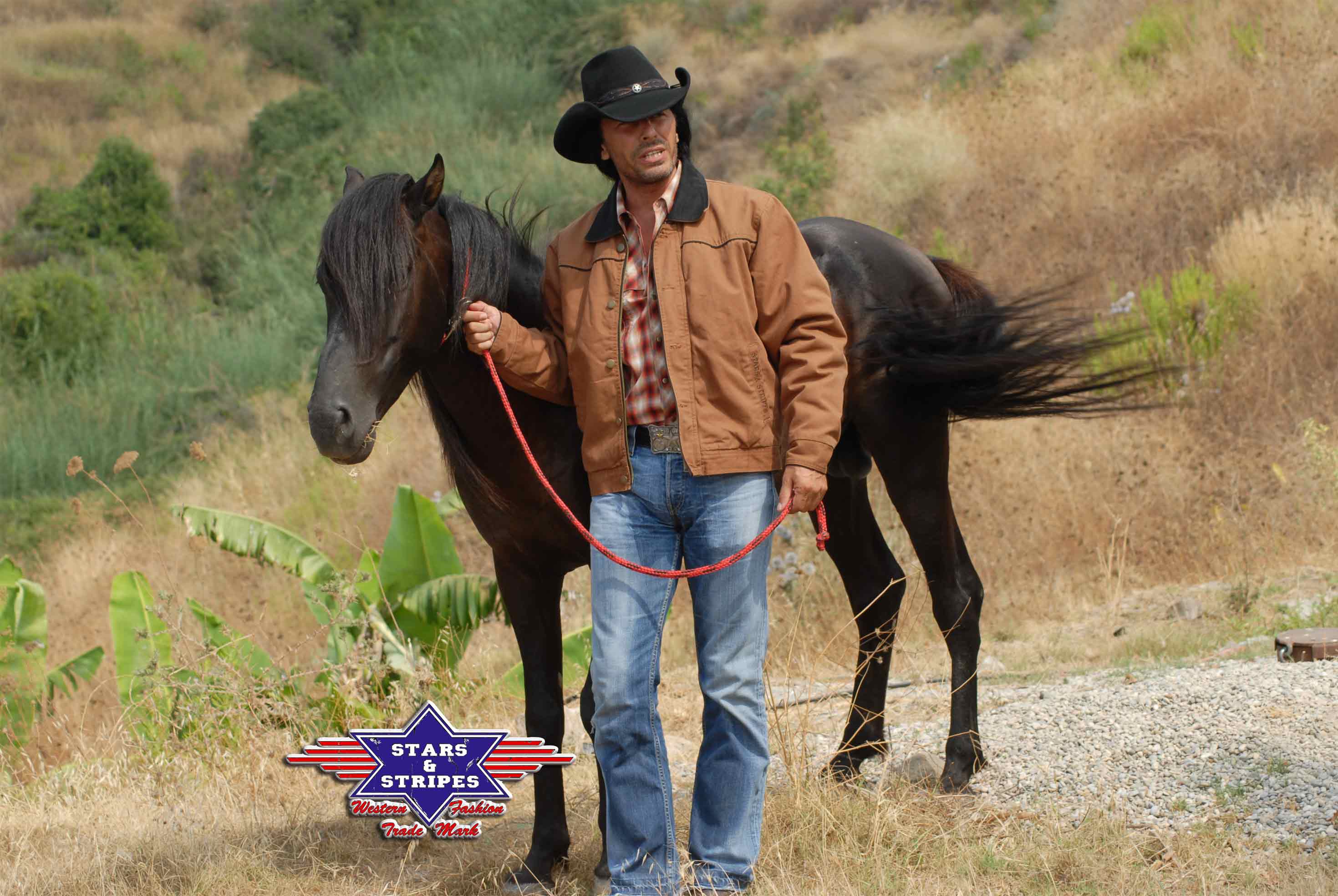 Range Rider Western Western Canvasjacke RANGE RIDER, braun, Gr. S
