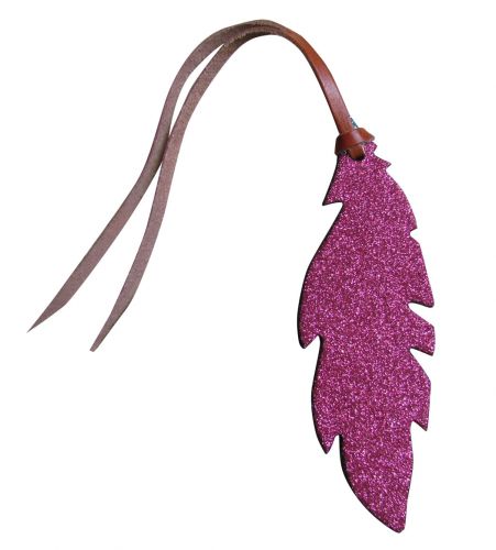 Leder-Feder Glitzer, Türkis, pink, lila