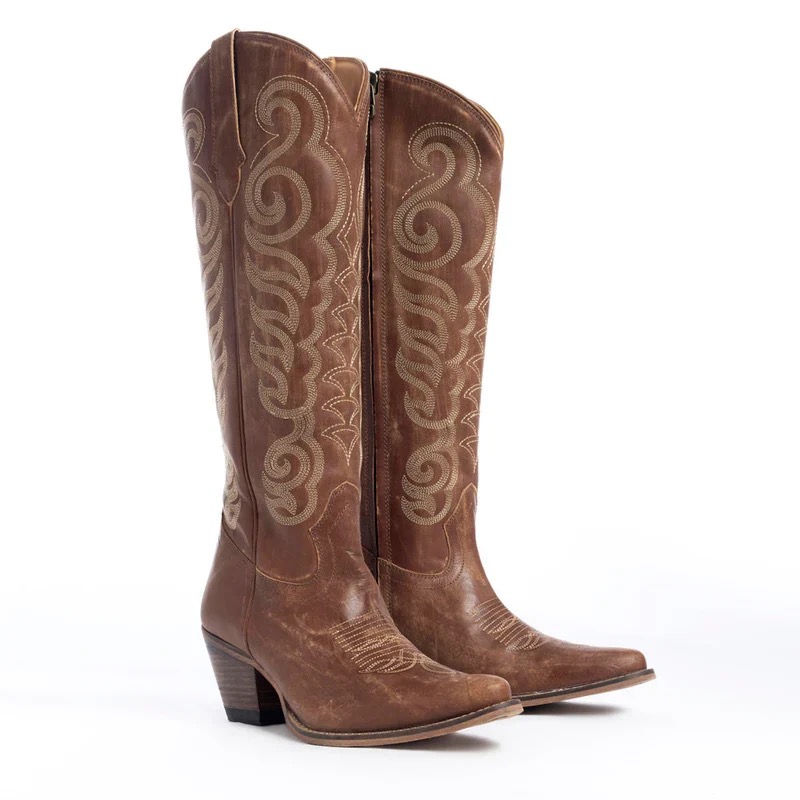 Myra Bag Nalejandra Stiefel in Chocolate Braun