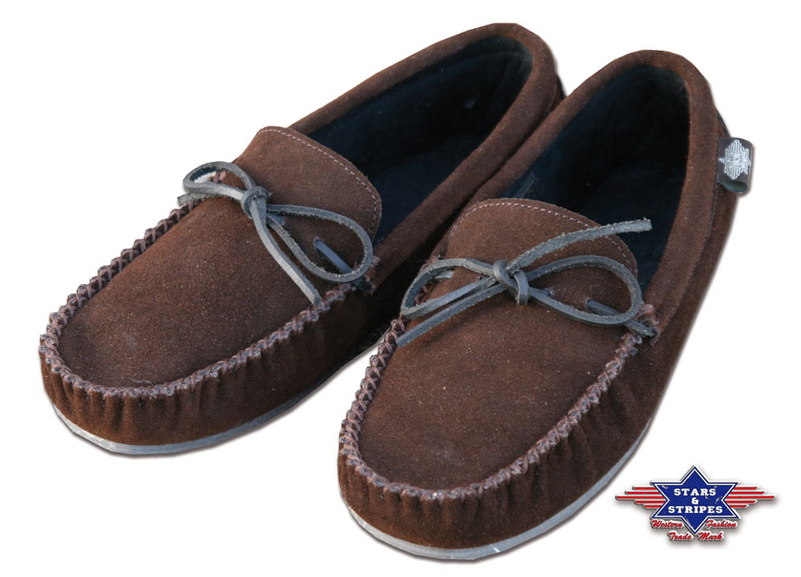 LAKOTA moccasins, dark brown