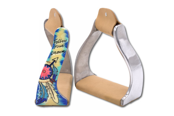 Twisted western stirrups aluminium, Follow your dreams