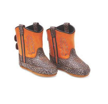 Cowboy boots for babies 10051, orange