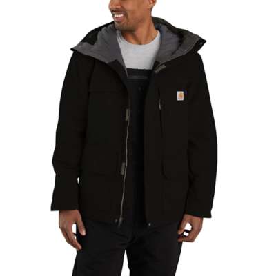 Insulated traditional coat with water-repellent finish and Wind Fighter technology