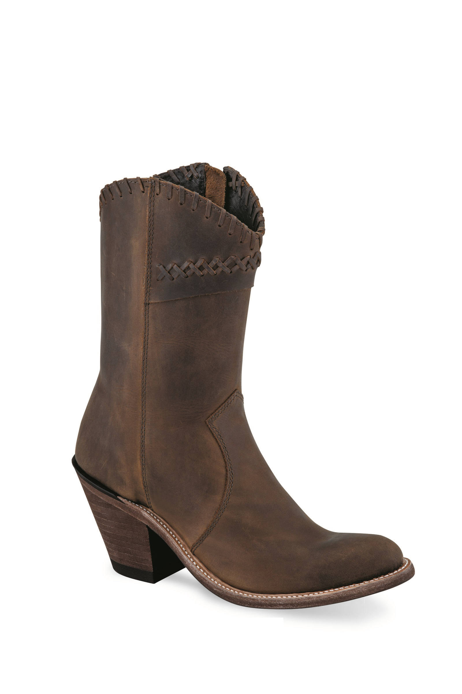 Cowboystiefel Damen mittelhoch, braun