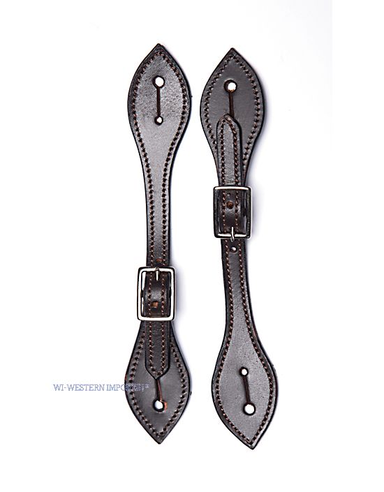 Western spur straps Lady's, dark oiled
