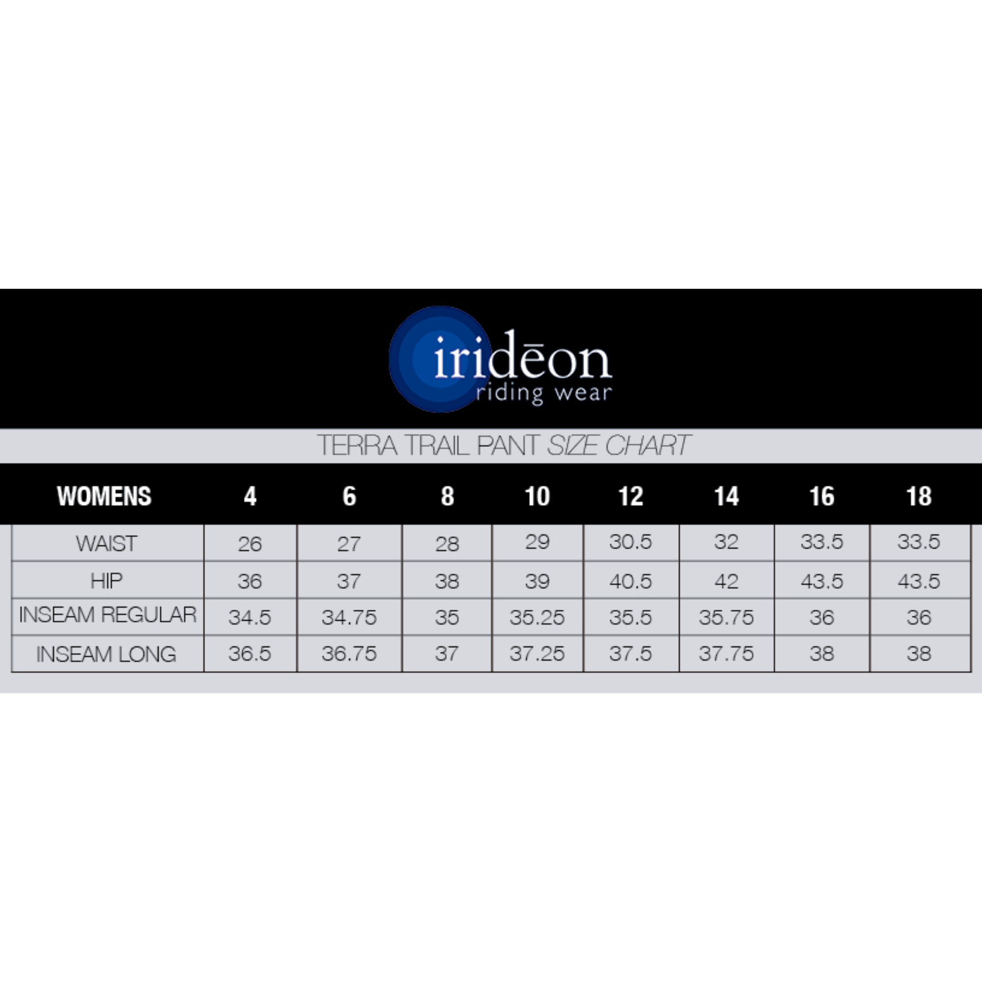 IRIDEON® Terra Trail breeches, size 16