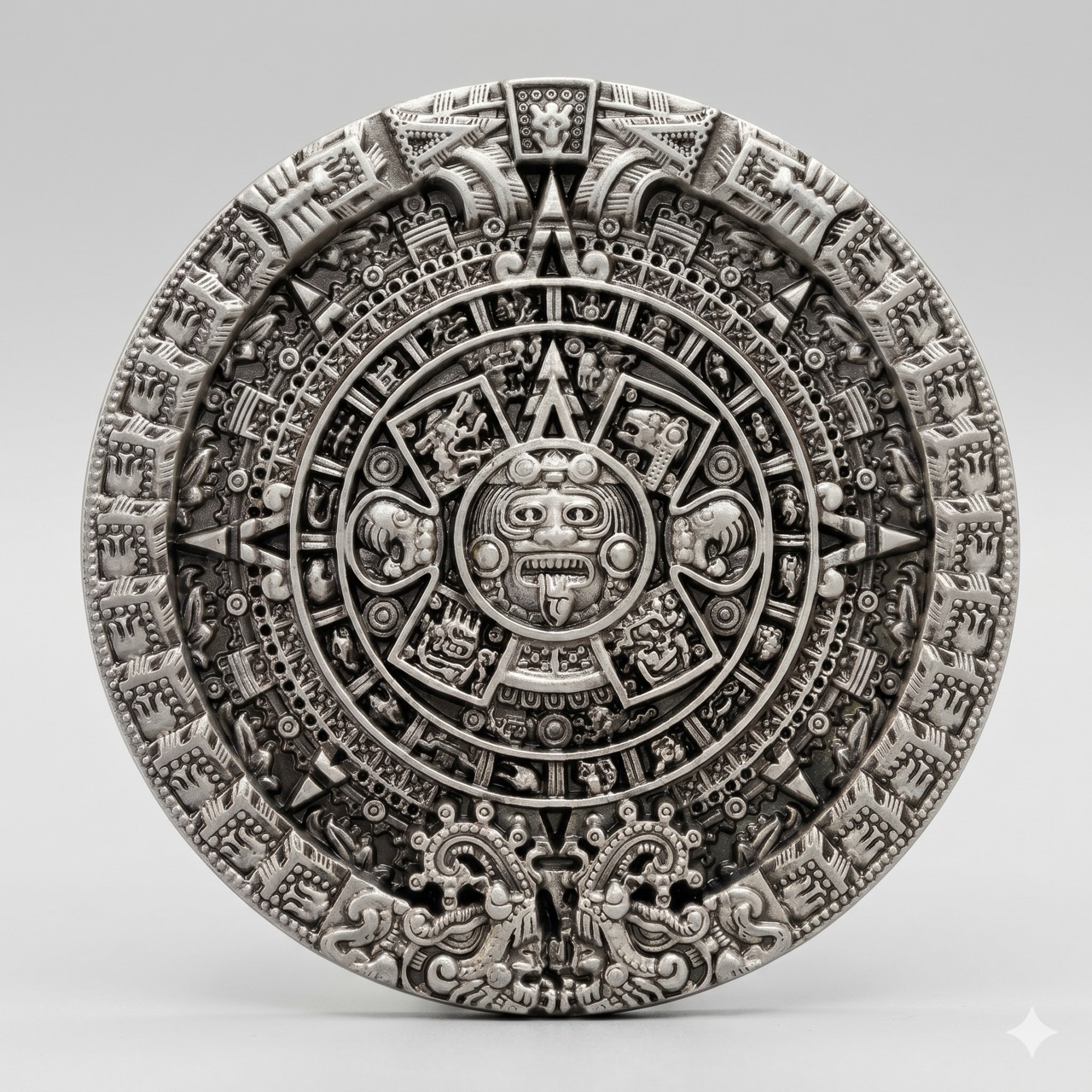 Western buckle round with ornaments