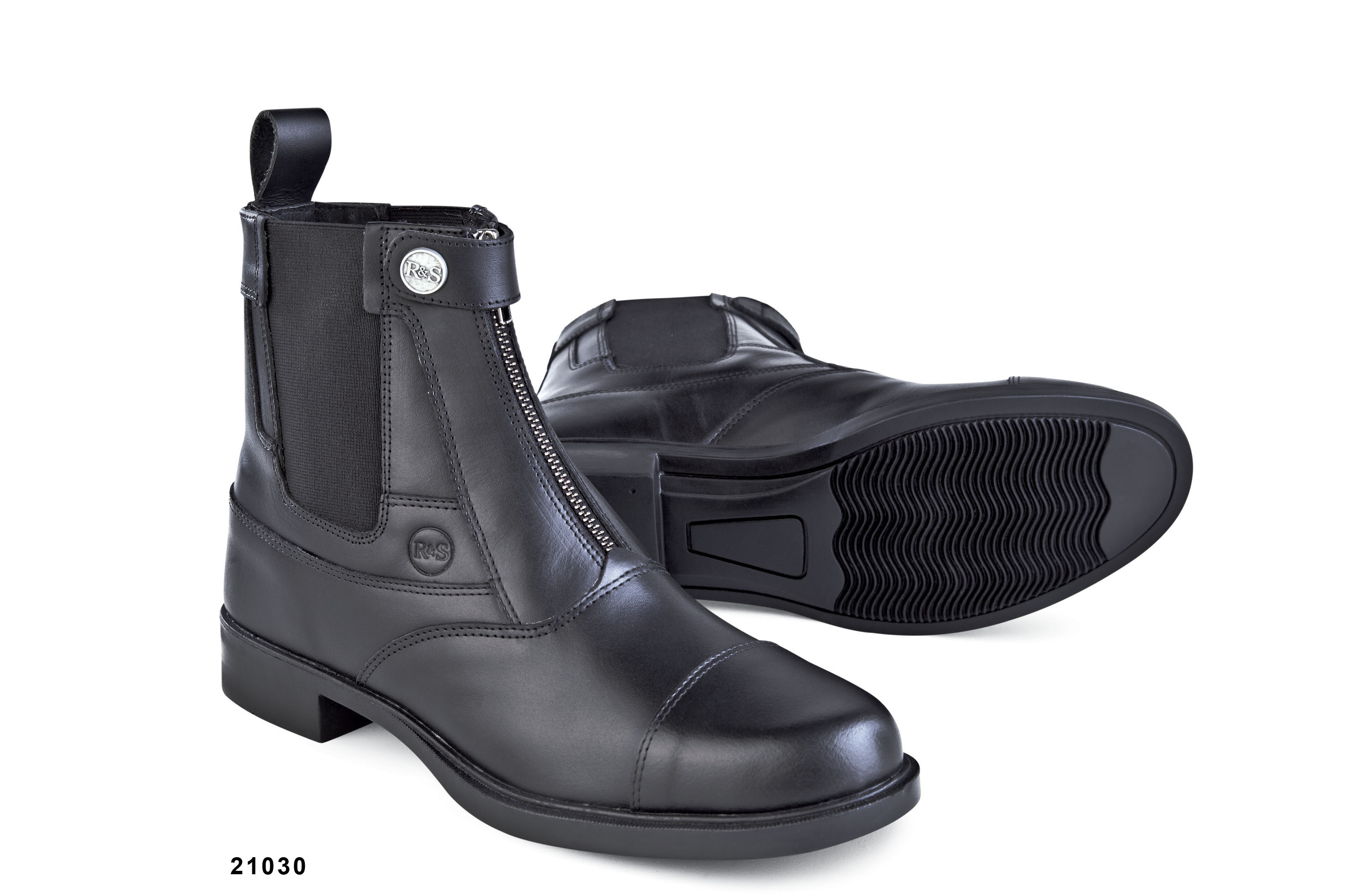 Riding ankle boot ladies black Bliss 21030
