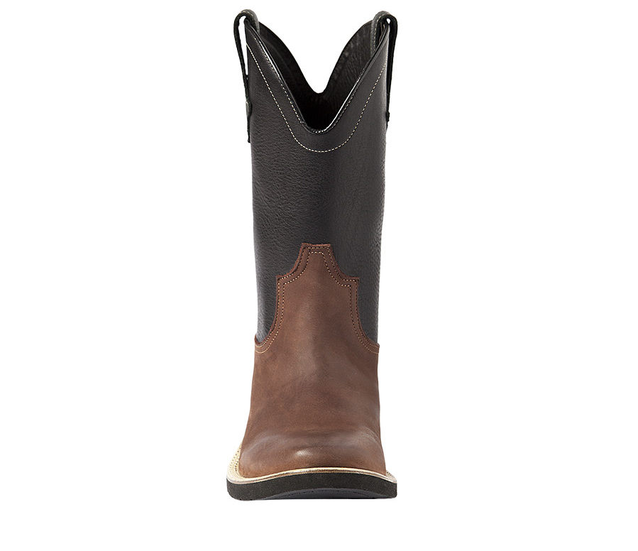 Western boot M110 made of calfskin brown black size 37