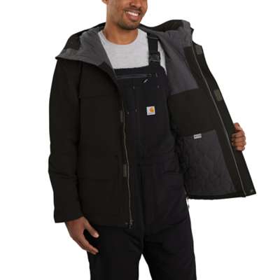 Insulated traditional coat with water-repellent finish and Wind Fighter technology