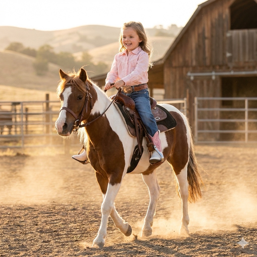 Kovbojské boty pro děti BRC2016 "Ruby"