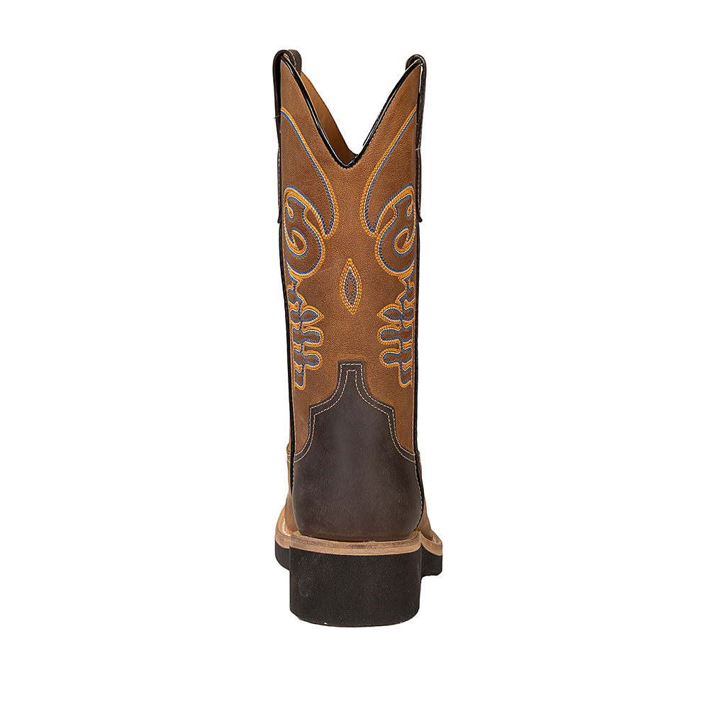 Cowboy boots in oiled calfskin, brown