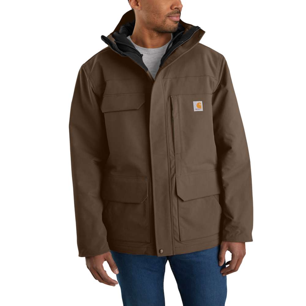 Insulated traditional coat with water-repellent finish and Wind Fighter technology