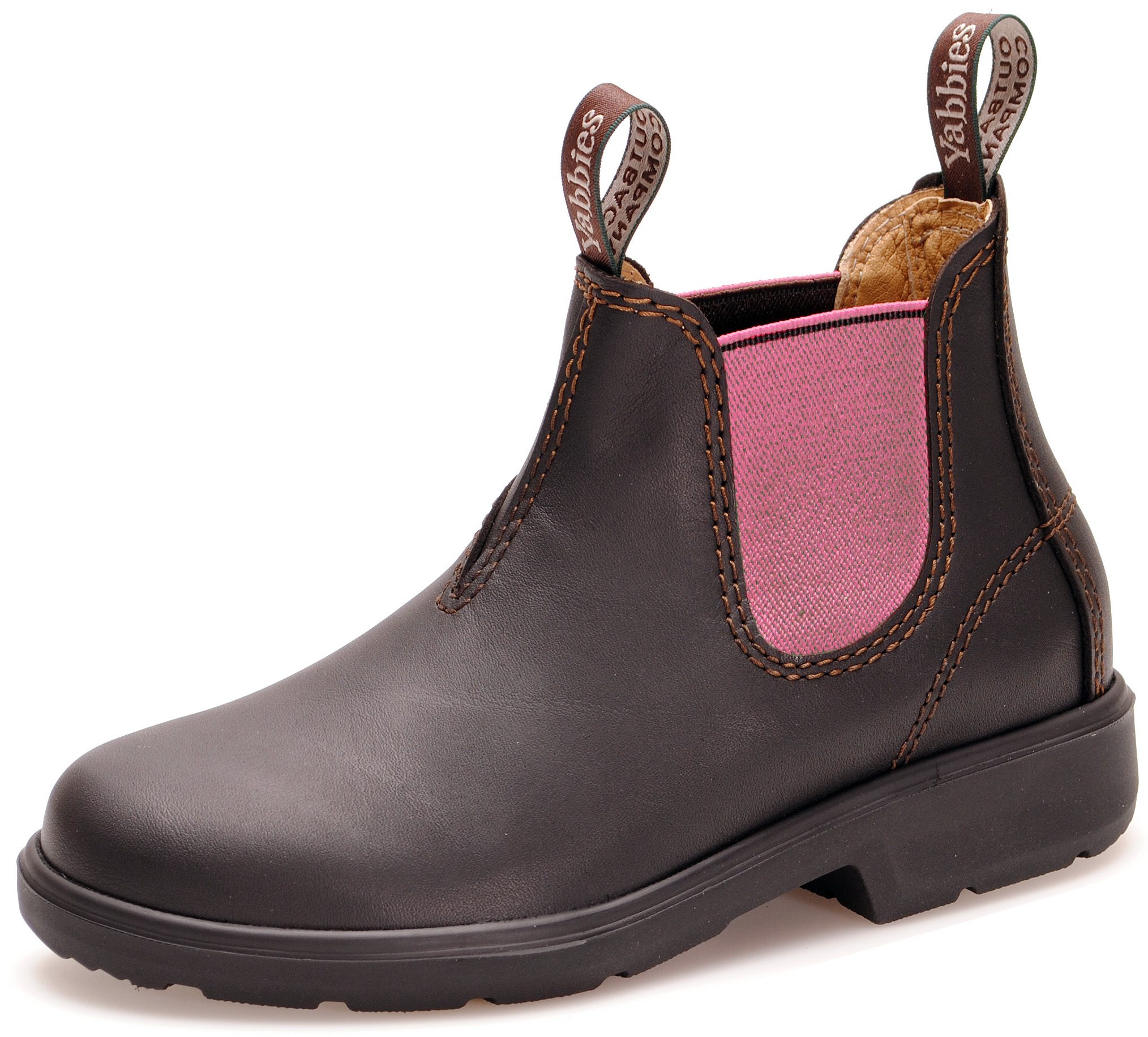 Yabbies Dark Brown Dusty Pink jodhpur ankle boots